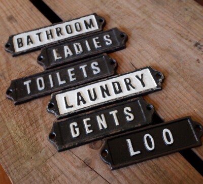 Vintage Bath Signs for sale | eBay