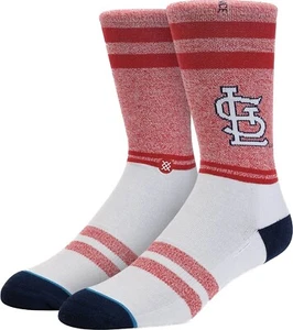 Stance Adult Red Crew Cotton Cushion MLB Baseball St Louis Cardinals Socks Sz M - Picture 1 of 1