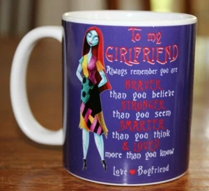 To My Girlfriend- Remember Loved More than You Know Skellington Coffee 11oz Mug - Picture 1 of 5
