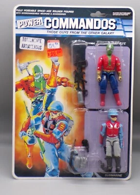 Lucky Bell Power Commandos 1992 submarino ojo de rayos X bootleg GI JOE sellado ¡Sin usar, en caja!! Foto 1 de 4