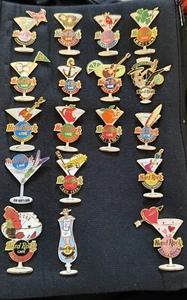 Hard Rock Cafe Martini Cocktail Pin 22 Lot! All Different! - Picture 1 of 3
