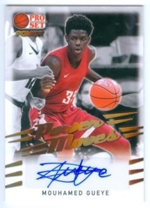MOUHAMED GUEYE "POWER MOVES AUTOGRAPH" LEAF PRO SET POWER BASKETBALL 2021-22