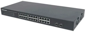 INTELLINET 24-Port Gigabit Commutateur Ethernet avec Les 2 SFP Ports , - Photo 1/6
