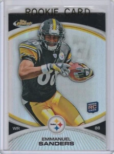 EMMANUEL SANDERS 2010 Topps Finest REFRACTOR ROOKIE CARD Football RC Broncos! - Picture 1 of 2