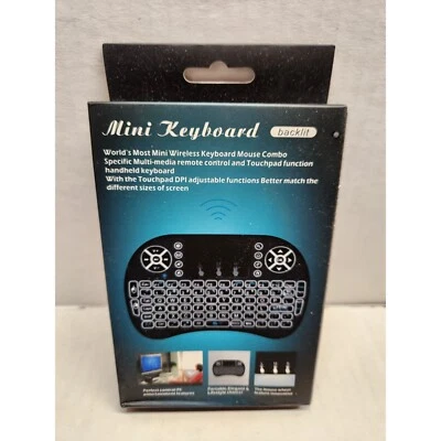 Mini Wireless Keyboard Mouse Combo For PC Smart TV Tablets & More - New - Image 1 of 2