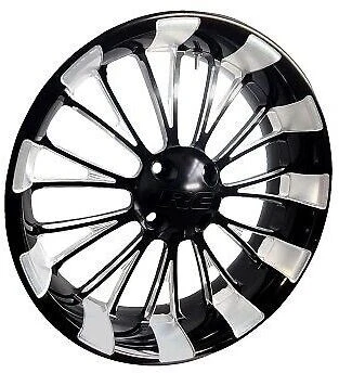 Rueda trasera de aluminio forjado RC Components Dynasty - 18 pulgadas x 5,50 pulgadas - Anodizado negro Foto 1 de 3