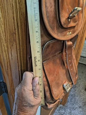 Brown Leather Backpack BRAND NEW-- NEVER USED - Image 1 of 4