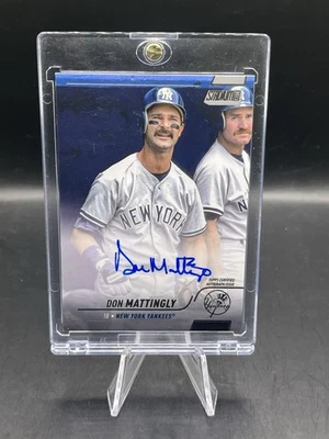 Tarjeta automática Topps Stadium Club Don Mattingly 2022 SP SSP Wade Boggs SCBA-DM NYY Foto 1 de 2