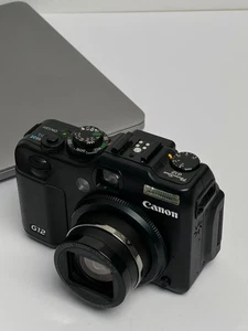 Canon Power Shot G12 Compact Digital Camera + Charger, Battery, Strap, Case - Picture 1 of 11
