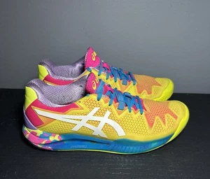 Asics Women's Gel Resolution 8 Multicolor Tennis Court Shoes Size 8.5 - Picture 1 of 8