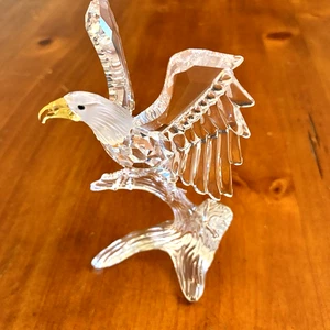 Swarovski Águila Calva Cristal 5 pulgadas de Alto # 248003 Amarillo Pico Og Caja Certificado de Autenticidad - Imagen 1 de 18