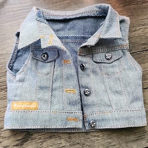 American Girl 18" Doll Retired Tenney Meet Outfit Vest ONLY  Jean Jacket Vest - Picture 1 of 5