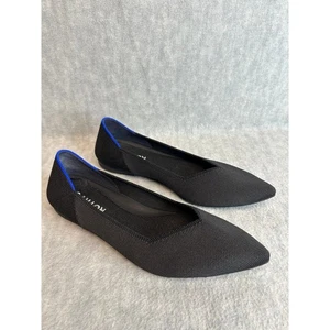 Rothys The Point Damen-Ballerinas schwarz Strick spitz zulaufend Größe 8 Slipper - Bild 1 von 6