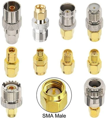 SMA Connector Kit to SMB Female F TV RF Coax Adapter Antenna Ham Radio Converter - Image 1 of 4