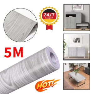 Klebefolie Holzoptik hell grau Selbstklebende Folie Tapete Möbel Küche 5m x 45cm - Bild 1 von 12