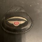 Vintage Czarny skórzany brelok Bentley Made In England rzadki