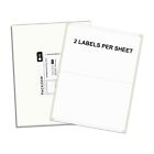 1000 Shipping Labels 8.5 x 5.5 Rounded Corner Self Adhesive 2 Per Sheet PACKZON