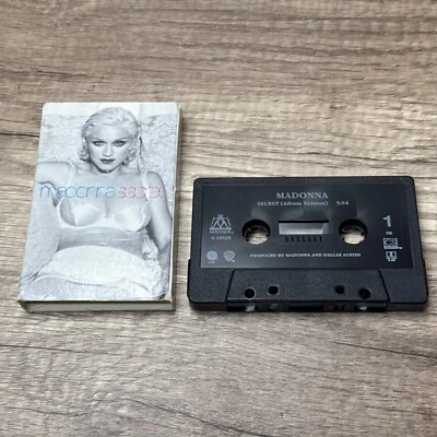 SECRET by Madonna Cassette Tape Single USA 1994 Tested Instrumental/ album Vers Foto 1 de 3