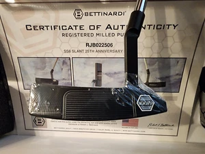 Rare Bettinardi 25th Anniversary LMT SS8 Slant Black PVD Putter 35"⛳⛳1/250 - Picture 1 of 12
