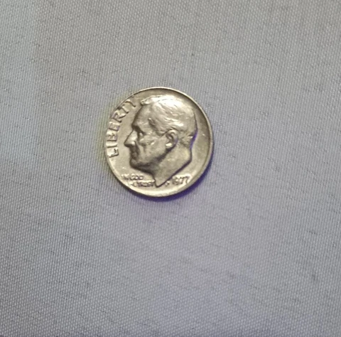 1977 P Roosevelt Dime Excellent Condition Cover