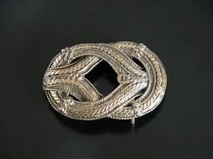 Vintage 60s 70s ETIENNE AIGNER Western Rope & Chain Brass Belt Buckle Unisex - Picture 1 of 5