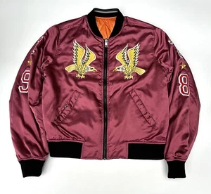 Diesel Wild Spirit Embroidered Satin Souvenir Sukajan Reversible Bomber Jacket M - Picture 1 of 15