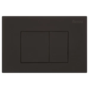 Fienza R&T Square Toilet Button Flush Plate Matte Black JB60B - Picture 1 of 2