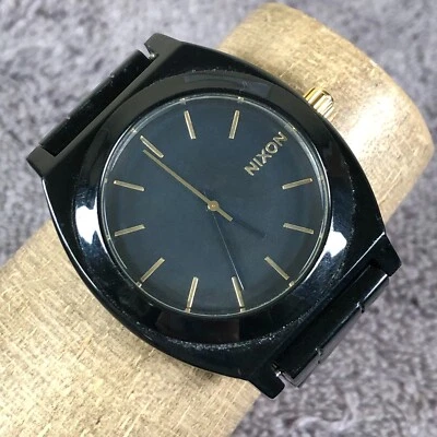 Nixon Time Teller Acetate WomensBlack Stainless 40mm Quartz Watch 6" - Image 1 of 4