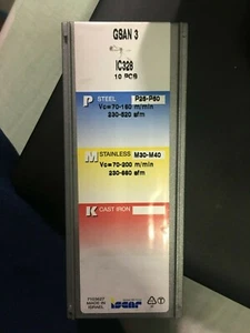 ISCAR INSERTS GSAN 3 IC328 BOX OF 10PCS - Picture 1 of 1