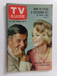1964 TV Guide May 2-8 FARMERS DAUGHTER Dickinson GARLAND Indianapolis Edition - Foto 1 di 4