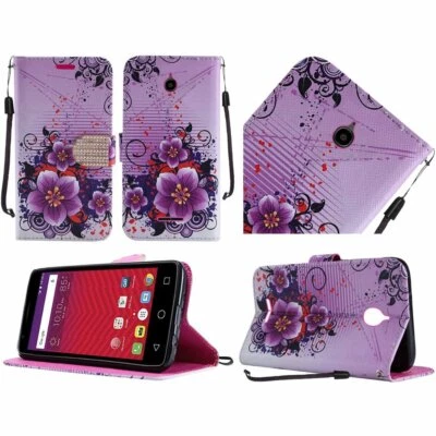 HR Wireless Cell Phone Case for Alcatel Dawn Acquire - Fantasy Flower - Image 1 of 4