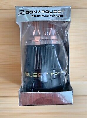 SONARQUEST IEC Red Copper Power Plug Connector C13 10A 250V Clear New Sealed • 12.95£