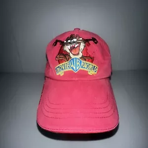 Warner Bros WB Movie World Gold Coast Vintage Red Cap Hat Taz Tasmanian Devil - Picture 1 of 23