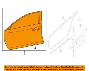 NISSAN OEM 13-18 Altima Front Door Door Components-Door Shell 801003TA0A - Picture 1 of 2