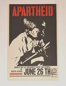 1967 OSPAAAL Political Poster.South AFRICA.Anti-Apartheid art.Colonialism.Racism - Picture 1 of 3