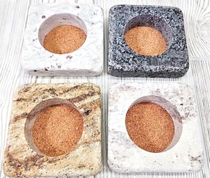Granite Coasters Set of 4 Pistachio Pedestal from Uncommon Goods - Picture 1 of 13