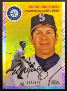 EDGAR MARTINEZ 2023 Topps Chrome Platinum Anniversary #461 Topps Refractor /499 - Picture 1 of 3