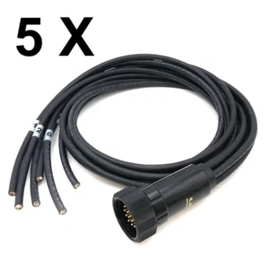 Libra Power™ 5 x SOCAPEX 19 PIN LK - 6FT BARE END BREAK-OUT - Picture 1 of 1