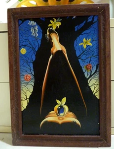 VINTAGE Original Oil Painting ON BOARD Hand Painted Art FRAMED 19.5 X 14'' - Picture 1 of 5