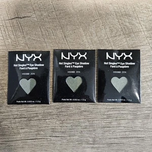 Lot of 3 NYX Hot Singles Eye Shadow Refills - HSS53 Zen Green NEW - Picture 1 of 3