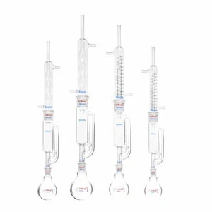 Soxhlet extractor glassware Laboratory Lab 60-1000ml flask Chemistry - Foto 1 di 20