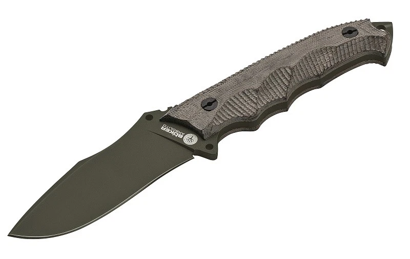 Cuchillo de hoja fija Boker Arbolito Buffalo Soul 42 lona verde Micarta 02BA3163 Foto 1 de 1
