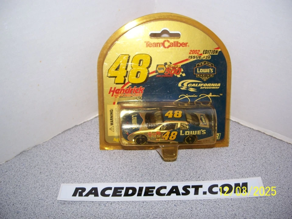 #48 Jimmie Johnson "California Win" 1/64 2002 Team Caliber Edición #28 Foto 1 de 1