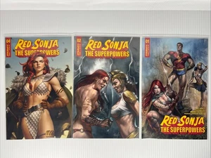 Red Sonja The Superpowers #1-2, 4 Lucio Parrillo Junggeun Yoon Dynamite 2021 NM - Picture 1 of 4