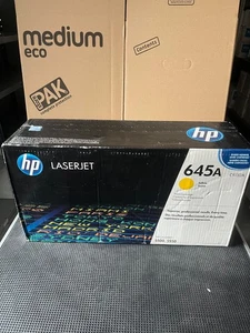 HP Genuine C9732A 645A Yellow Toner Cartridge Laserjet 5500 5550 Sealed VAT Incl - Afbeelding 1 van 1