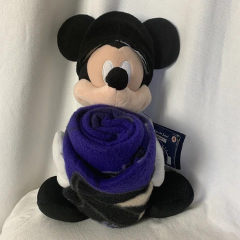 Disney Colorado Rockies Mickey Mouse Pillow and Fleece Throw  Blanket 40”x50” Cover