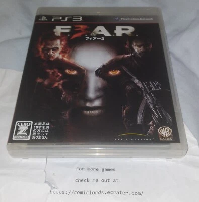 F.E.A.R. 3 (Sony PlayStation 3, 2011) PS3 Japan Import Region Free - Image 1 of 4