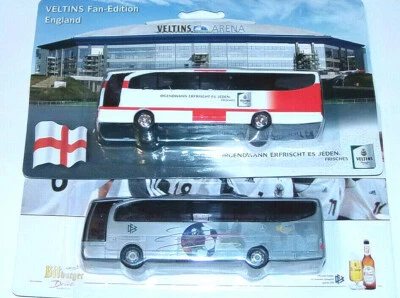 DFB Mercedes Teambus Mannschaftsbus Weltmeisterschaft 2002 HO 1:87 England - Bild 1 von 3