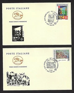 Italy 2020: Gerardo Sasso - FDC ""Horse"" Dario Fo e Mimmo Paladino