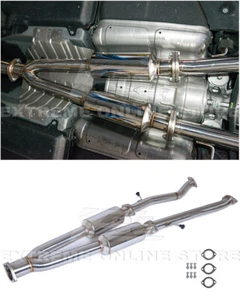 For 17-Up Infiniti Q50 RWD | 2.5" T304 Resonated Exhaust Mid Pipe Tube - Picture 1 of 12